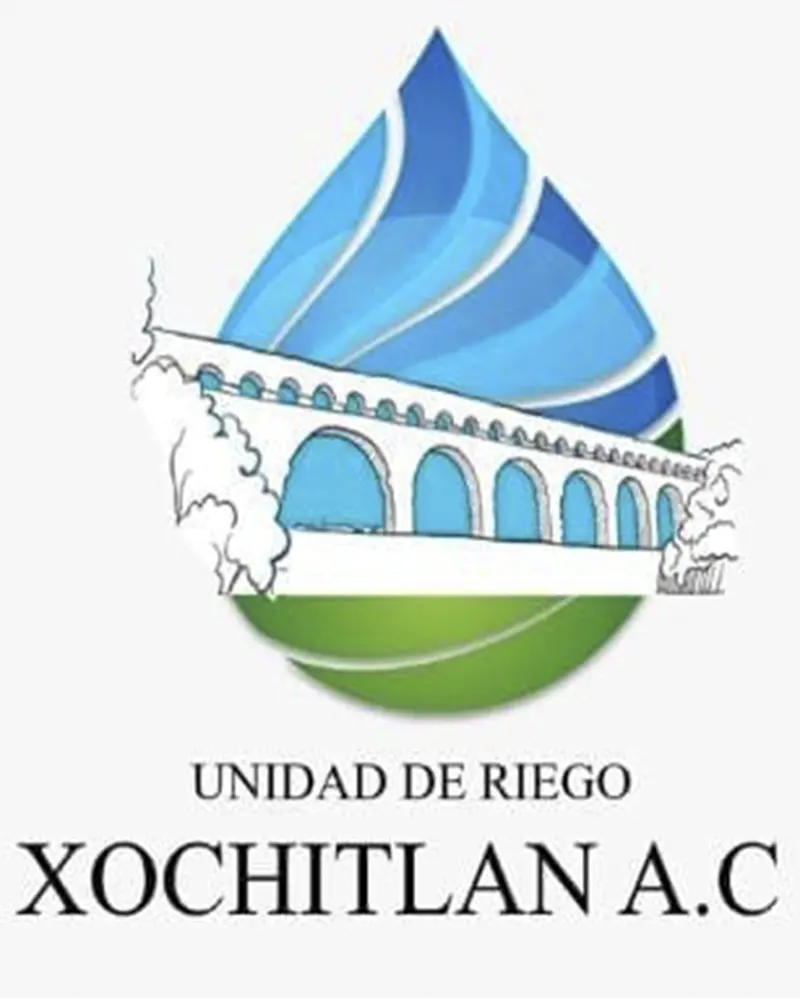 logo, unidad de riego de xochitlán, morelos, méxico